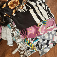 Random Fabric bundle over 4 lbs. random assorted scrap fabrics for craft and sew