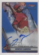 2019 Bowman's Best Auto Blue Refractor 129/150 Genesis Cabrera #B19-GC Auto 1u6