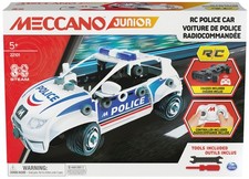 Meccano Junior RC Police Car with Working Trunk and Real Tools