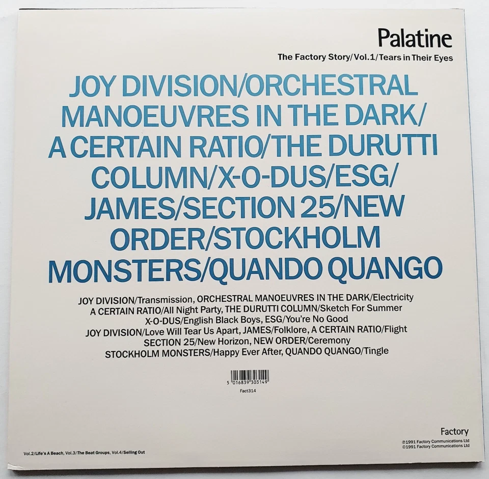 Palatine - The Factory Story 1979-1990 (4- fach Vinyl Box, 1991),  Vinyl neu (M) - Bild 4 von 4