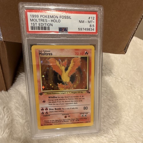 Moltres (1st Edition) graded PSA 8.5 for sale on eBay