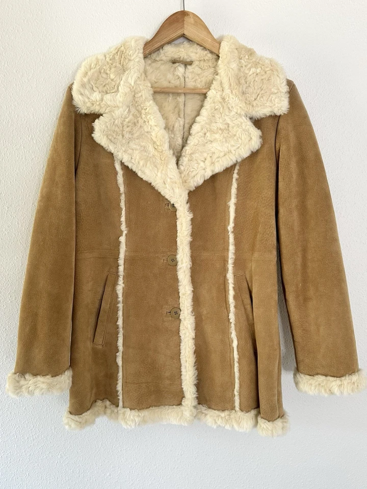 Chaqueta mediana de cuero Wilson para mujer forrada de gamuza Marlboro marrón occidental piel sintética Foto 2 de 4