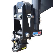 Shocker 30k Gooseneck Air Hitch Shift Lock 9 Offset Coupler For 2-516 Ball