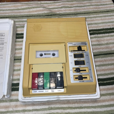 #ad VTG Cassette Player For The Blind Variable Speed Clean Library Of Congress $80.75