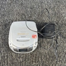 Sony D-F415 FM/AM Radio Discman ESP  Groove CD Player Silver - Fully Tested