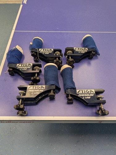 Table Tennis Nets And Posts Stiga Premium VM Set Of 4 Used