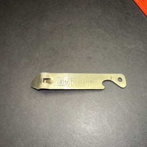 Vintage Pabst Blue Ribbon PBR Beer Bottle Opener Antique Brewing Advertising Tin