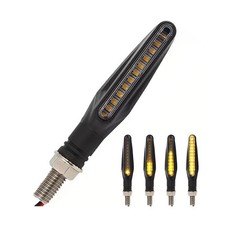 4 Pcs Motorcycle LED Turn Signals, Front  Rear Blinkers Indicator Turn Signa...