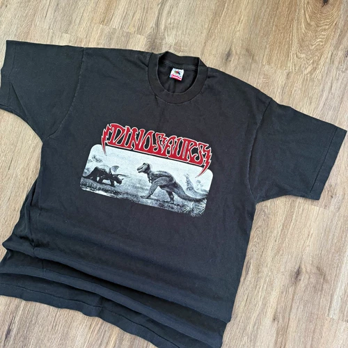 Rare 80’s Made In USA Dinosaur Band Tee Peter Albin Sing Vintage vintage concert t-shirt, vintage, single stitch, B+ condition