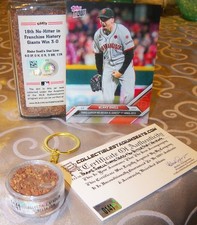 ⚾ BLAKE SNELL NO HITTER DIRT KEY RING Giants Dodgers Stadium Oracle Park Reds ⚾