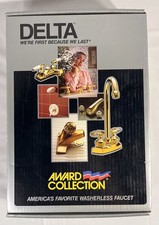 NOS Vintage Delta Faucet 174 HF Waterfall Single Lever Utility Chrome Spray Open