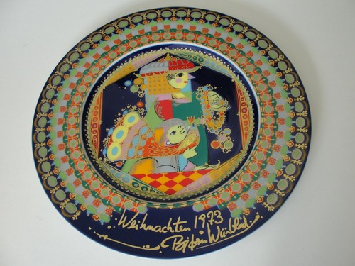 BJORN WIINBLAD ROSENTHAL BEAUTIFUL CHRISTMAS PLATE - Picture 4 of 17