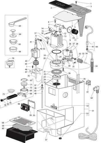 Gaggia Classic *UPGRADE* Red Silicone Group Seal / Gasket - Made In Italy - Picture 3 of 3