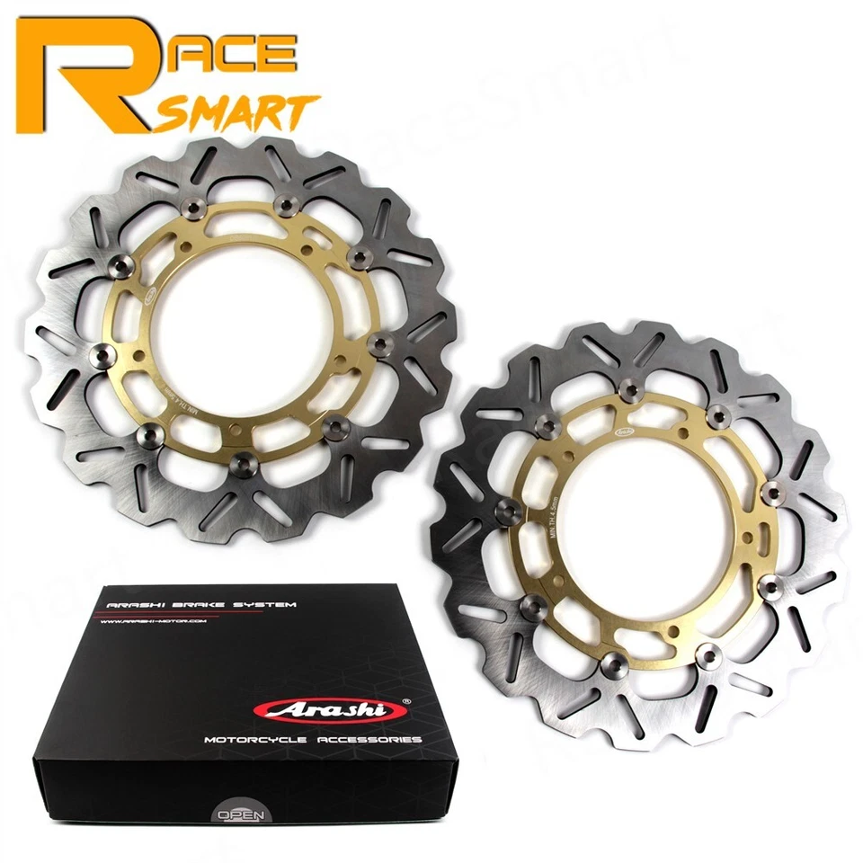 Arashi Floating Front Rear Brake Rotors For Yamaha YZF R1 2007-2014 R6 2005-2016 - Image 2 of 4