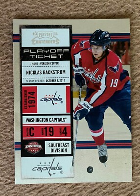 2010-11 Panini Playoff Contenders Ticket #100 - Nicklas Backstrom /100