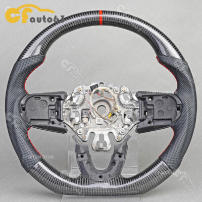 Real Carbon Fiber Sport Steering Wheel For Mini Cooper JCW F54 F56 F58 F60 14-21