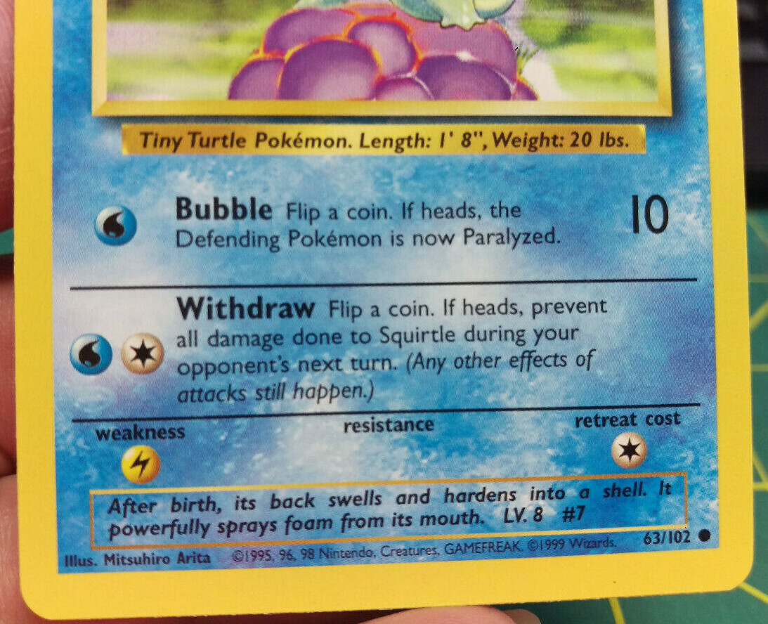 turtle pokemon card Poke 130 Stage Rocky's pokemon card :