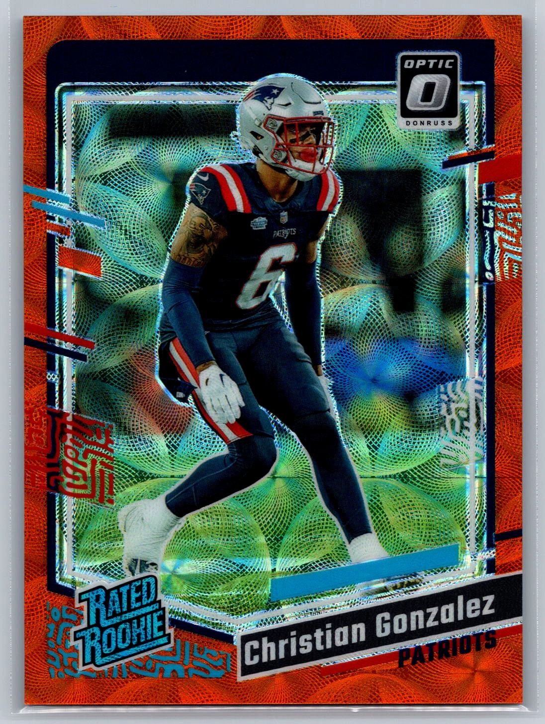 Christian Gonzalez 2023 Donruss Optic Orange Scope Rated Rookie /79 #274
