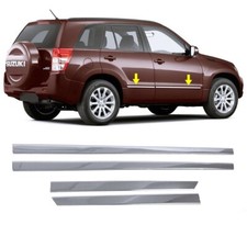 Chrome Side Door Molding 4 Dr Stainless Steel For Suzuki Grand Vitara 2006-2017