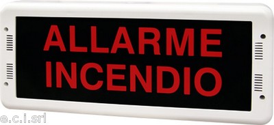 Lince Spa 1791 Alb/Lmp - Led Acoustic Fire Sign Plate