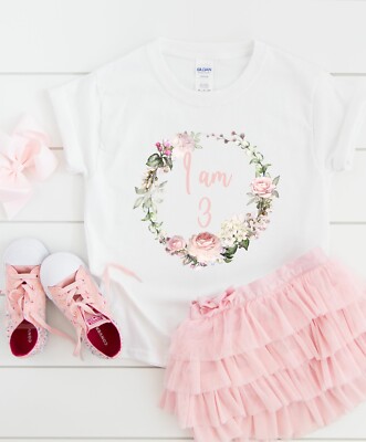 Personalisiertes Geburtstag Mädchen Outfit jedes Alter | Baby Weste/T-Shirt