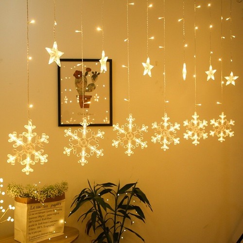 Christmas LED String Lights Snowflake USB Lamps Waterproof Festival Home Decor - Picture 2 of 10