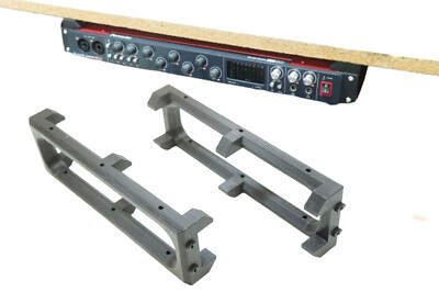 Under Desk Mount Holder Bracket Set for Focusrite Scarlett 18i20 Gen1 & Gen2