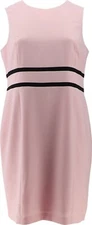 Black Label by Evan-Picone Sleeveless Sheath Dress Tutu Pink Black CHOOSE SIZE