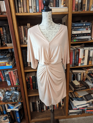 Nordstrom Love X Design Women's M Blush Pink Wrap Midi Dress Brand New |  eBay