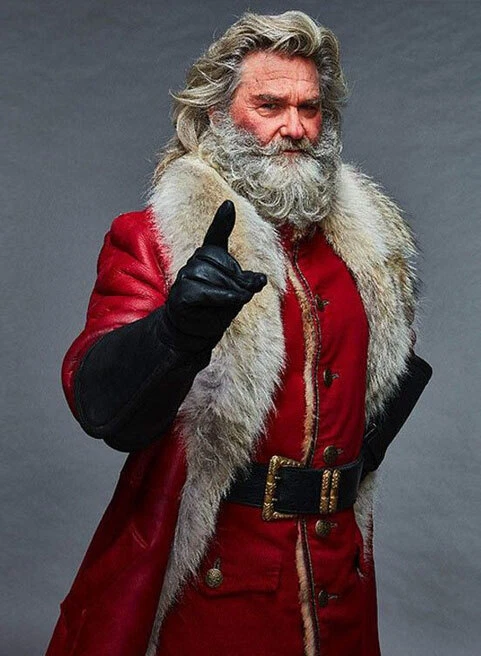 Leather santa best sale jacket
