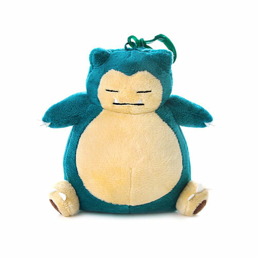 Pokemon Snorlax Genuine Plush Rag Bag Charm Doll with Hook 5.1" Cute Design