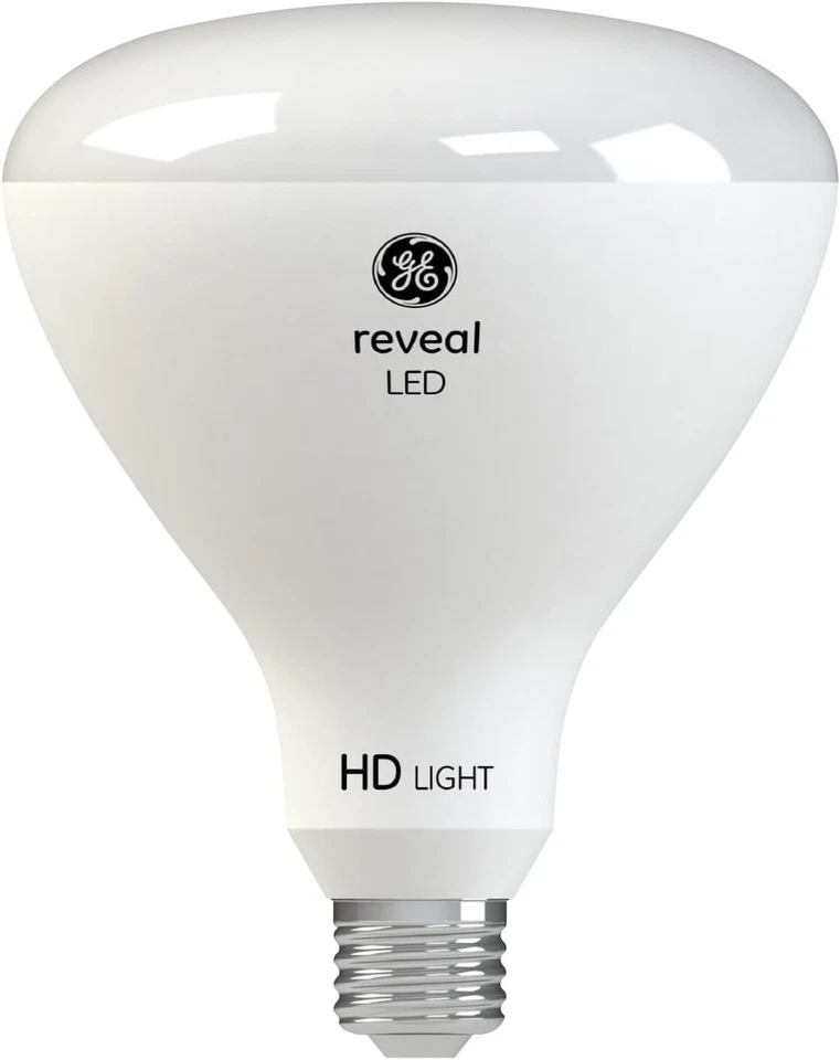 GE Reveal 2-Pack 85 W Equivalent Dimmable Color-Enhancing Br40 LED Light Bulbs - Image 2 of 4
