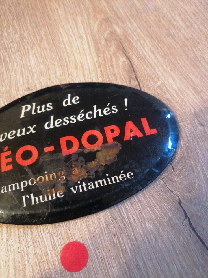 Plaque Publicitaire Métal Ancienne Coiffeur Shampoing  - Photo 3/4