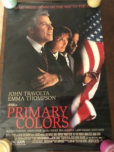 Primary Colors original movie poster 27x40 - John Travolta