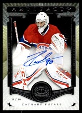 2015-16 Upper Deck Artifacts Rookie Redemptions Auto Zachary Fucale Auto /135