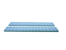 Lego 2 Light Bluish Gray 2x16 base plate NEW