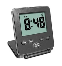 Digital Travel Alarm Clock - No Bells, No Whistles, Simple  Assorted Colors 