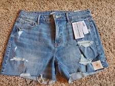 Old Navy Womens Denim Jean High Rise Cut-off Shorts Size 6 3" Inseam NWT