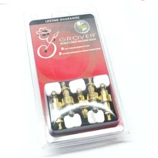 Grover Gold Square Pearloid Button Planetary Gear 5-string Banjo Tuners 122G5