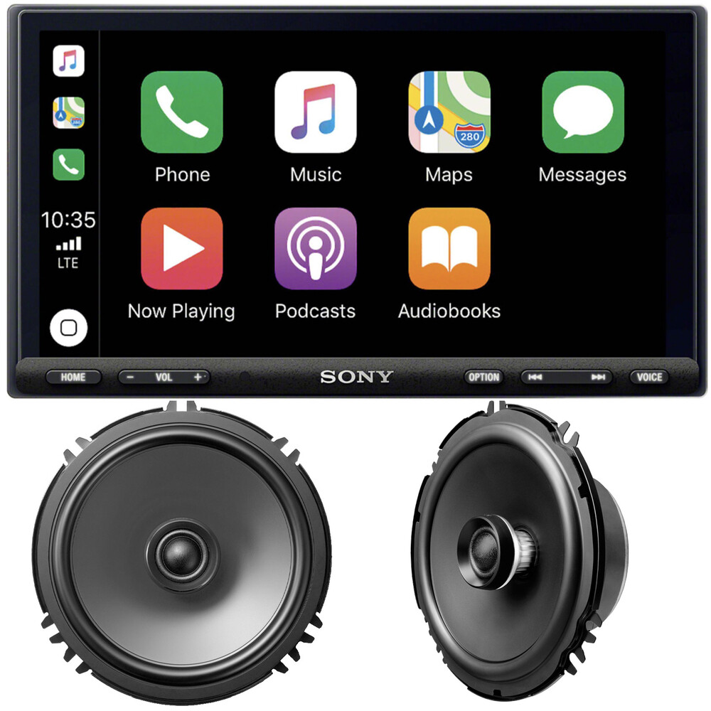 Sony XAV-AX7000 с мультимедийным ресивером XS160GS | 6.95 с 6,5 динамиками