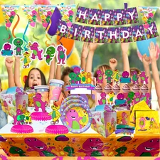 Barney happy birthday party supplies favor centerpiece decoration event theme