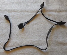 3x Molex Ends Peripheral Modular Power Cable 4 Seasonic Core GM-550 Power Supply