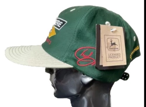 Vintage NOS John Deere Motorsports Racing Chad Little Brickyard Hat Cap NWT - Picture 2 of 6