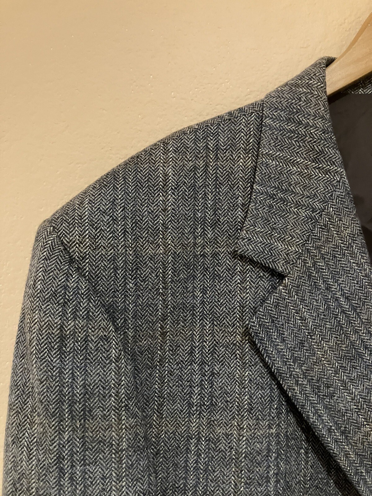 Uomo Lebole Italian Designer Mens Wool Silk Blend Blazer Jacket Size 2XL-3XL image 3