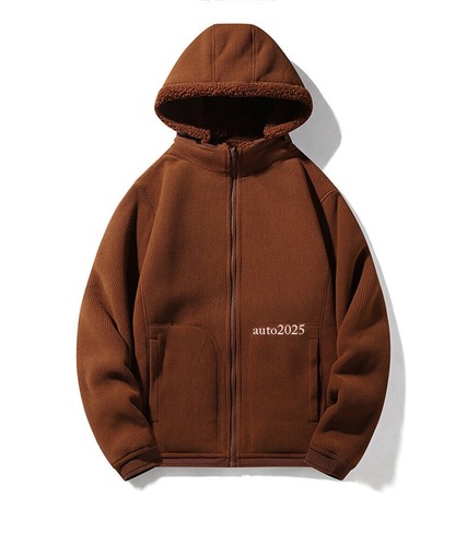 Mens Polar Fleece Hoodie Workout Top Outdoor Casual Hooded Coat Sport Sweatshirt - Picture 16 of 29