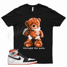 Black SMILE Shirt for J1 1 High Electro Orange Shattered Backboard Starfish