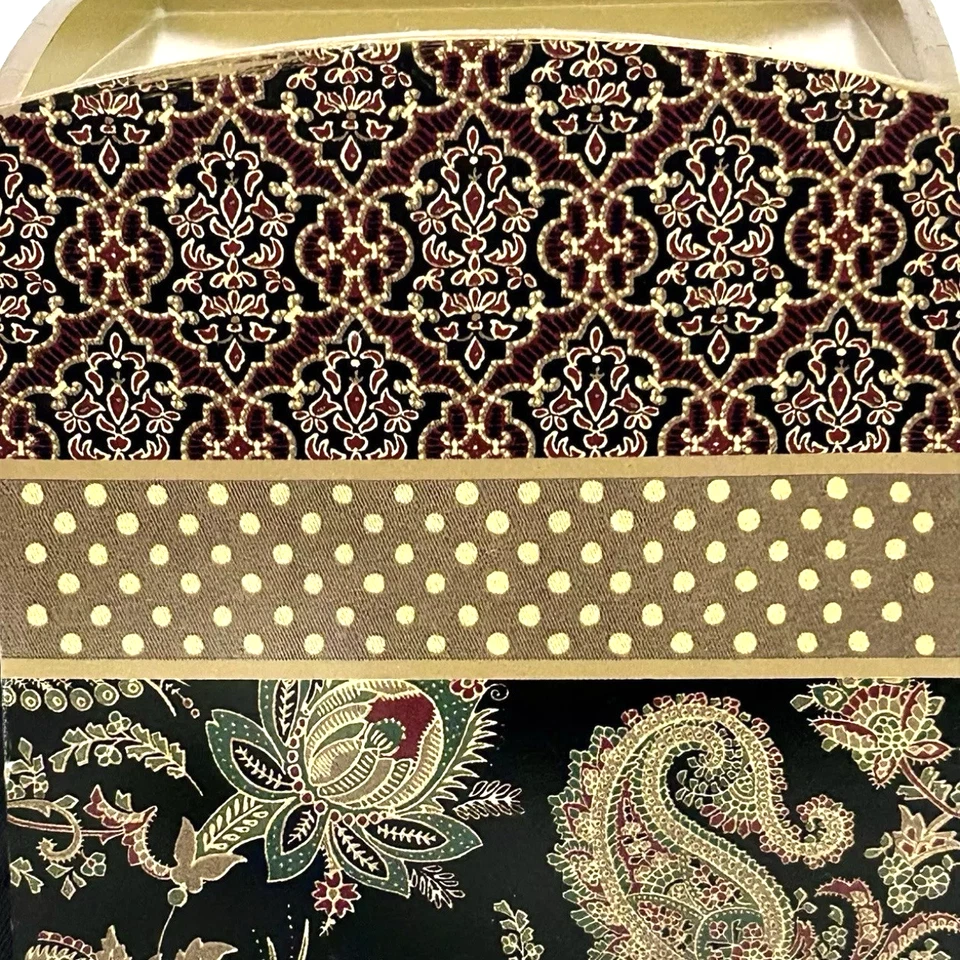 Waverly-Wellington Negro Crema Floral Papel higiénico Caja Soporte Decoración Foto 4 de 4