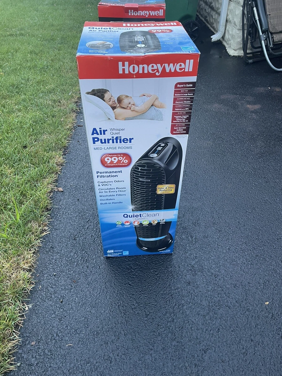 Honeywell True HEPA Tower Air Purifier w Allergen Remover Extra Filter HFD230BTG