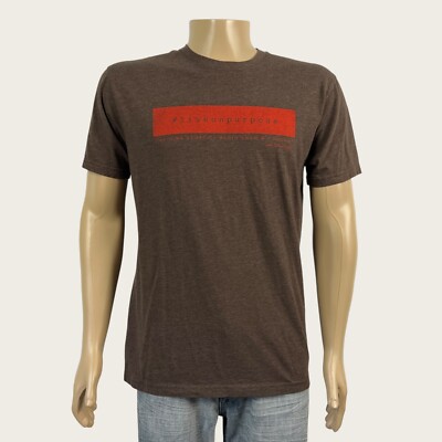 Drew Myers Live On Purpose Radio & Podcast LARGE Heather Brown Graphic T-shirt