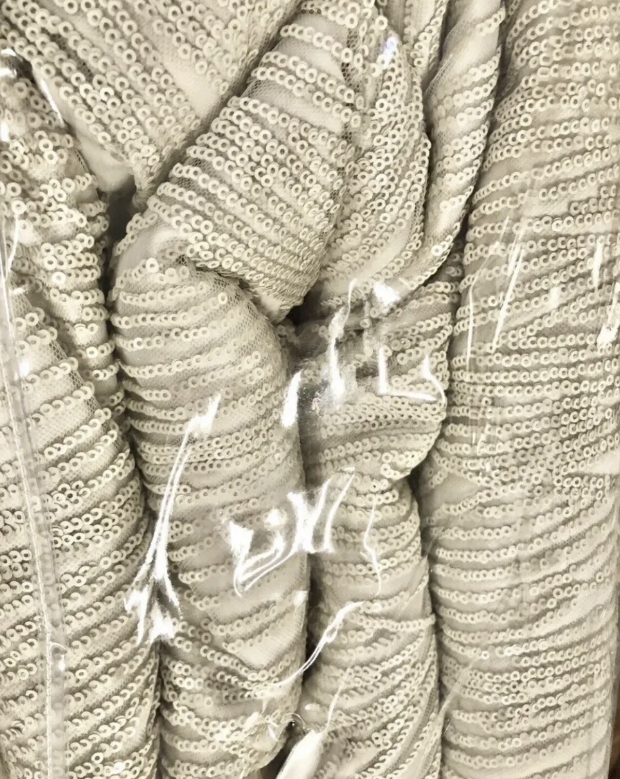 Kylie At Home Contour Swirl Sequin Champagne Gold Throw Estelle Bedding